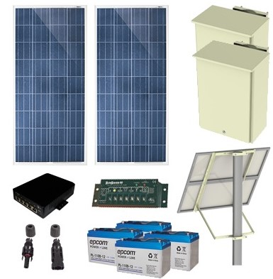 Kit de Energía Solar EPCOM PL-4POE-25
