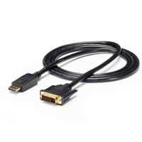 CABLE ADAPTADOR DE 1.8M DISPLAYPORT A DVI - CONVERTIDOR DE VIDEO - MINI DP MACHO - DVI-D MACHO - 1920X1200 - PASIVO - NEGRO - STARTECH.COM MOD. DP2DVI2MM6