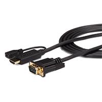 CABLE ADAPTADOR DE 1.8M CONVERTIDOR ACTIVO HDMI A VGA - ADAPTADOR 1920X1200 1080P - STARTECH.COM MOD. HD2VGAMM6