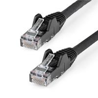 CABLE ETHERNET CAT 6 DE 50 CM - LSZH - CABLE DE RED PATCH CAT6 UTP RJ45 POE DE 100W 10 GBE SIN ENGANCHES NEGRO, ETL - STARTECH.COM MOD. N6LPATCH50CMBK