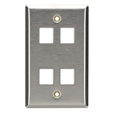 Tapa (FACEPLATE) 4 Puertos BROBOTIX 170904