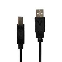 CABLE PARA IMPRESORA / VORAGO  / CAB-AB018 /  DE CONECTOR USB-A  A USB-B /  1.8 M /  NEGRO
