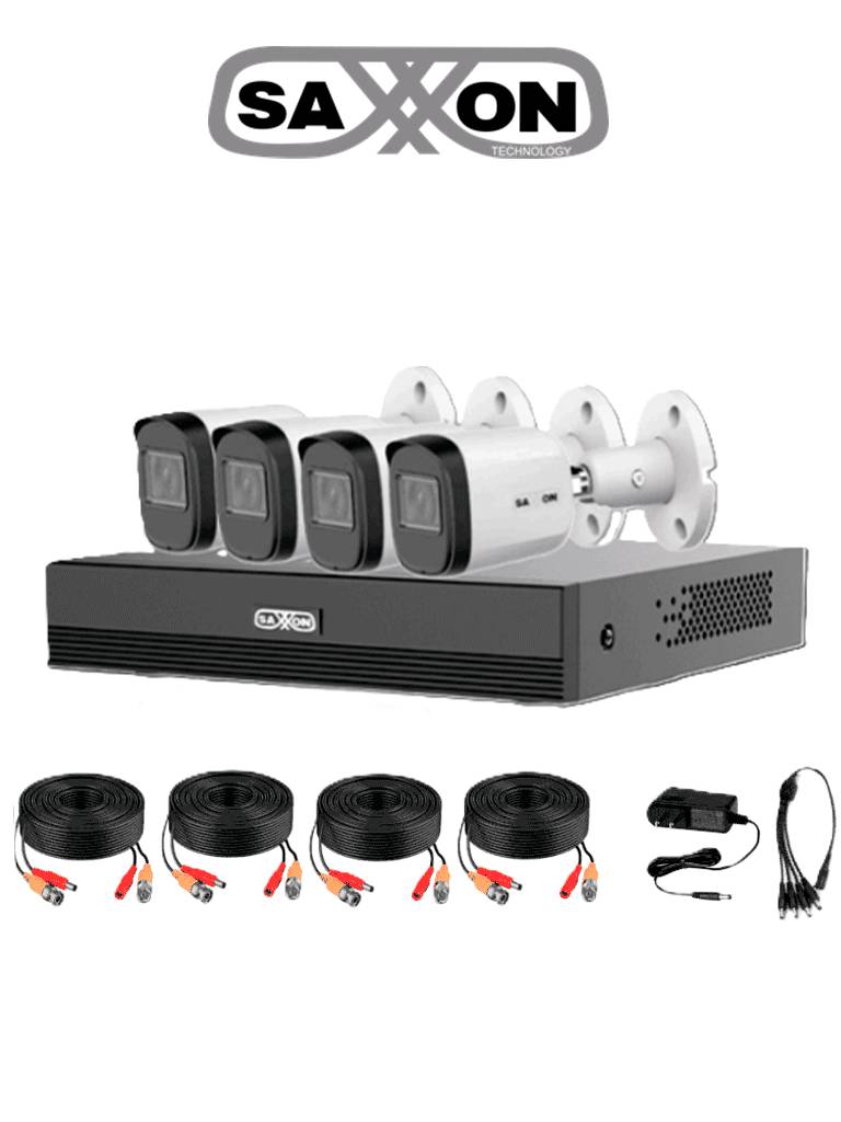 Kit de videovigilancia SAXXON KIT/XVR1E04-I/4-B20M-