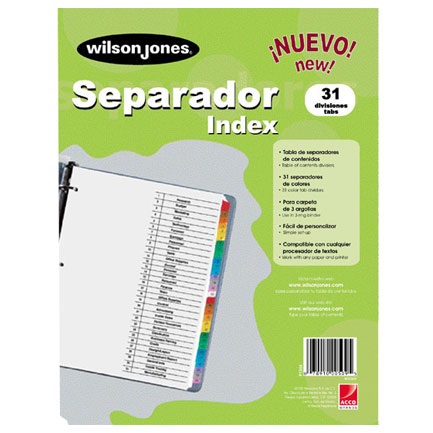 Separador Wilson Jones P1366