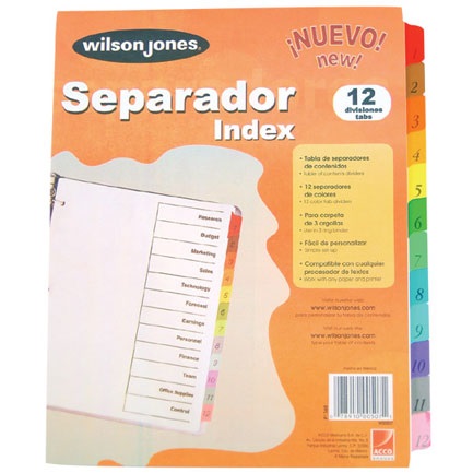 Separador Wilson Jones P1348