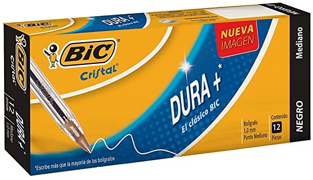 Bolígrafo negro dura + Bic 923995/939529