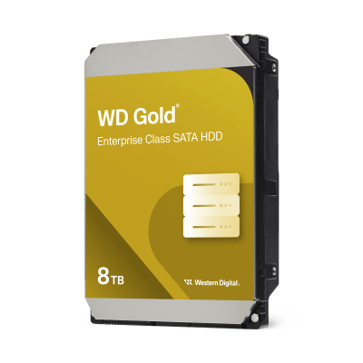 Disco Duro Empresarial WD Gold / SATA 6 Gb/s / 8 TB / 7200 RPM / Tecnología HelioSeal / ArmorCache / 5 Años Garantía / 2.5M Horas MTBF