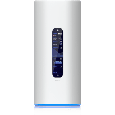 UniFi Dream Router 5G Max Cloud Gateway de Escritorio con Módem 5G Integrado, WiFi 7 Tri-Banda, Switch de 3 Puertos 2.5 GbE con (1) Puerto PoE, WAN (1) 2.5 GbE y (1) 10G SFP+