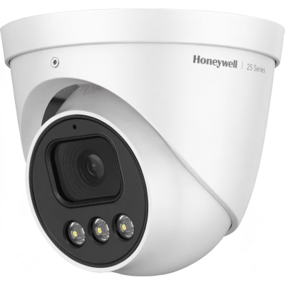 Cámara Turret IP / 4 MP / Lente Fijo 2.8 mm / Color 24/7 Dual-Light 30 m / WDR 90 dB / IP66 IK10 / PoE / NDAA