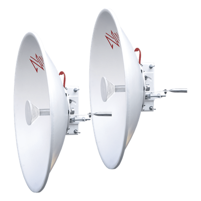 Antena Direccional Parabólica / 60 cm / 5.9-7.2 GHz / Ganancia 30 dBi / Polarización Slant 45° y 90° / Alcance 30 km / Conector N-Hembra