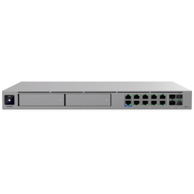 UniFi Dream Machine Beast – Cloud Gateway Empresarial con IDS/IPS 25 Gbps, 750+ Dispositivos, 7,500 Clientes, 2 Bahías NVR 3.5\", WAN 25G SFP28 y 8 Puertos 10GbE
