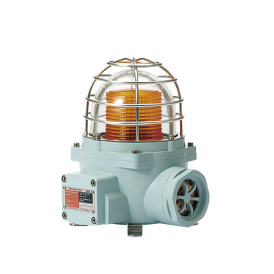 Luz LED de advertencia / Ámbar / 120 VCA / 105 dB / IP66 / Zonas peligrosas / ATEX-IECEx