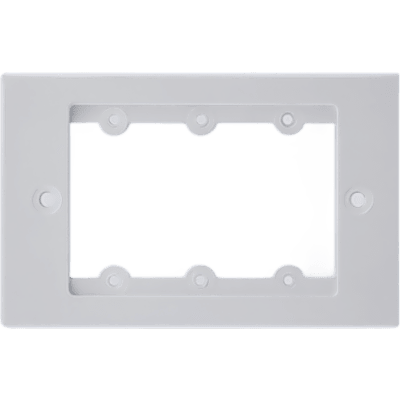 Frame para Wall Plate Inserción | 1 Gang | Metal | Version USA | Incluye Inserciones y Tornillos | Blanco