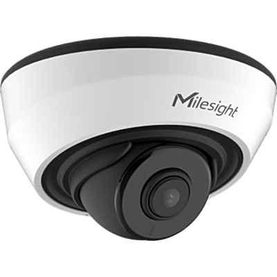 Mini Dome IP 5 Megapixel / 2592x1944 / Lente 4 mm / IR 20 m / Micrófono Integrado / SIP / AI Detección Humano-Vehículo / 120dB Super WDR / H.265+ / PoE / NDAA