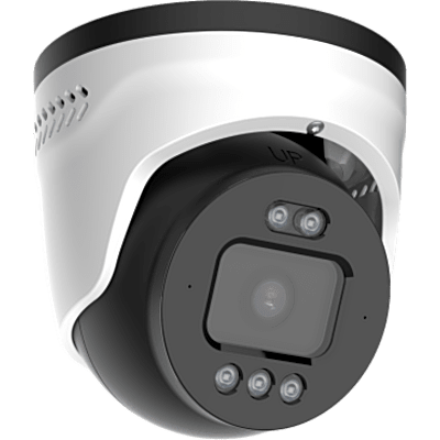 Cámara Turret AI TrueColor 8 Megapixels (4K) / Sensor 1/1.8" / Lente 4 mm F1.0 / Smart Hybrid Light IR 40 m + Luz Blanca 30 m / IP67 IK10 / PoE / NDAA Compliant / VCA 2.0 / Detección hasta 75 m