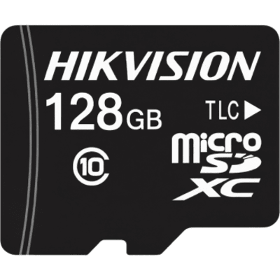 Memoria MicroSD / 128 GB / Clase 10 U3 V30 / TLC NAND / Lectura 100 MB/s / Escritura 85 MB/s / Videovigilancia Movil 24/7 / -25 a 85 C / exFAT