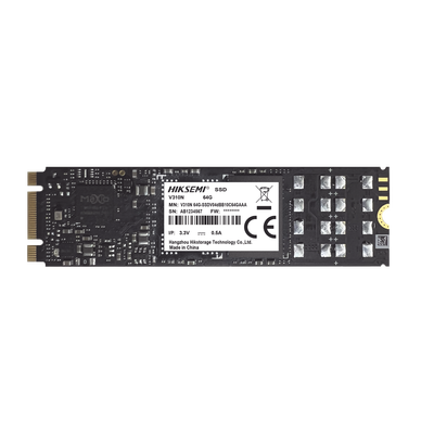 SSD M.2 / 1 TB / SATA III / Lectura 550 MB/s / Escritura 525 MB/s / Operación 24/7 / 0°C a 70°C (32°F a 158°F) / Videovigilancia Móvil