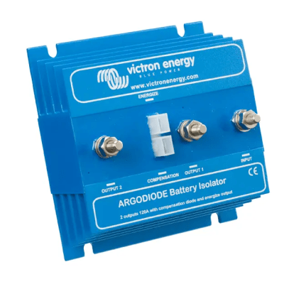 Aislador de Baterías / 80A / 2 Baterías / Caída de Tensión 0.3V-0.45V / Diodos Schottky