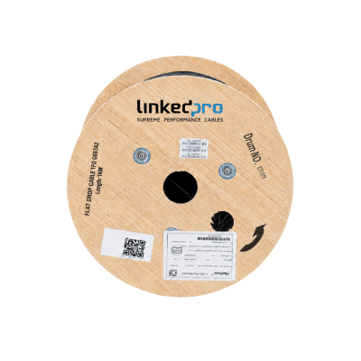 Cable Drop FTTH de Fibra Óptica / 1 Hilo Monomodo / G.657A2 / LSZH / 1 km (3280.8 ft)