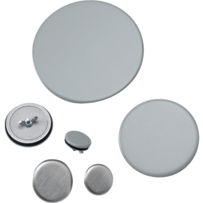 Sello de Orificio (Hol-Sealer) / 64 mm (2.5 in) Diametro / Acero Dulce Gris ANSI 61 / Recubierto en Polvo / 16ga