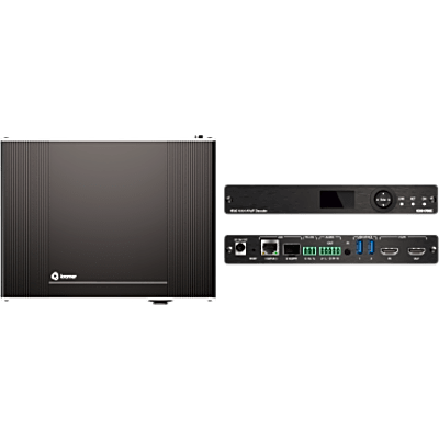 Decoder AVoIP 4K60 4:4:4 | Streaming sobre Ethernet | Dante, USB, IR, RS-232, CEC | PoE+ | Aluminio Mega Tool Deep