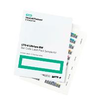 PAQUETE DE ETIQUETAS CON CODIGO DE BARRAS HP LTO-6 ULTRIUM RW