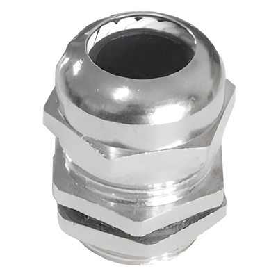 Conector Metálico Tipo Glándula para Cable de 10 a 14 mm de Diámetro.
