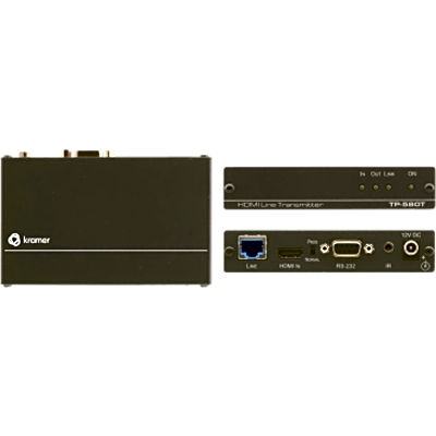 Transmisor HDBaseT / HDMI 4K60 4:2:0 / HDCP 2.2 / Extensión 40 m (130 ft) a 4K / RS-232 e IR Bidireccionales / Sin Ventiladores