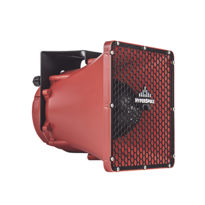 Altavoz de Alta Fidelidad / SPL Máx 139 dB a 1m / Alcance de Voz 250m (820 pies) / Dispersión 90° / NEMA 3R / C1D2 / Color Rojo