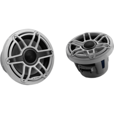 Bocinas Náuticas Coaxiales 8.8" (224 mm) / 125 W RMS / 90.5 dB / 38 Hz-20 kHz / 4 Ω / Polipropileno con Mica / Tweeter Cúpula de Seda / Rejilla Deportiva Blanca