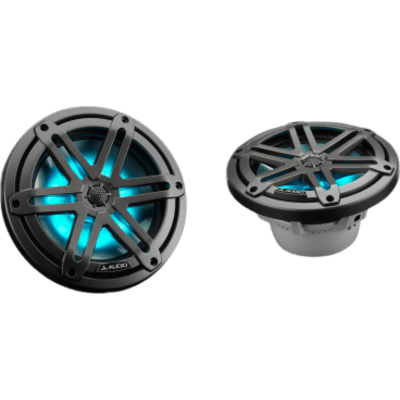 Bocinas Náuticas JL Audio M3 / 7.7" / Coaxial / 70 W RMS / LED RGB / Rejilla Deportiva Gris / 90.5 dB / 45 Hz-25 kHz / 4 Ω