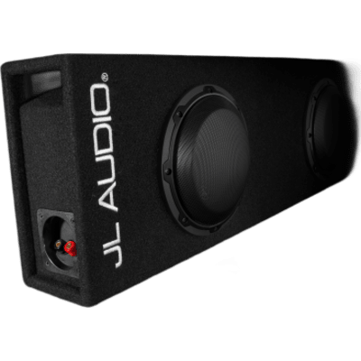 Subwoofer con Caja para Coche JL Audio MicroSub W3 / Dual 8" / 500 W RMS / 2 Ω o 4 Ω / Carcasa con Puertos / Terminal de 5 Vías