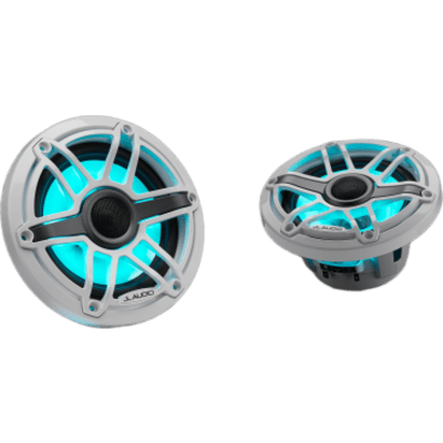 Bocinas Náuticas / 6.5" / Coaxial / 75 W RMS / LED Transflective / Rejilla Deportiva Blanca / 89.5 dB / 55 Hz-25 kHz / 4 Ω