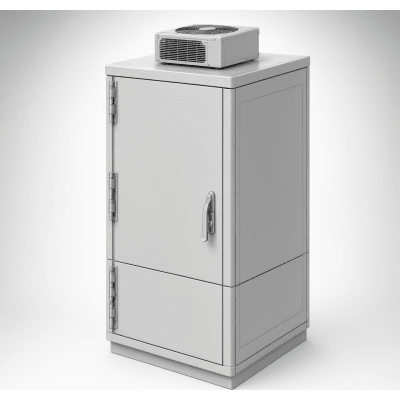 Gabinete ProTek Doble Bisagra / Puerta Sólida con AC / 36x24x28 in (922x600x710 mm) / Acero Pintado RAL 7035 / NEMA 4 4X 12 / IP66 IK10