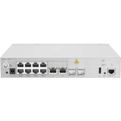 Controladora de Puntos de Acceso / 10 puertos 10/100/1000 Mbps / 2 puertos 10GE SFP+ / Hotspot 2.0 / Roaming Capa 2 y 3 / Rendimiento 12 Gbps / Soporta 1,024 Puntos de acceso Huawei eKit