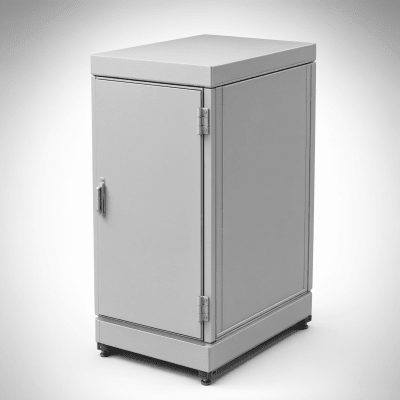 Gabinete ProTek Doble Bisagra / Puerta Sólida / 36x24x36 in (922x600x915 mm) / Acero Pintado RAL 7035 / NEMA 4 12 / 19 UR