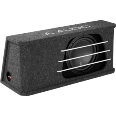 Subwoofer para Coche con Caja / W3v3 10" / 500 W RMS / Impedancia Nominal 2 Ω / Amplificador Recomendado 150-500 W / Cono de Polipropileno Relleno de Minerales / Carcasa con Puertos de Ranura Acoplada a la Cámara / Rejillas con Barras de