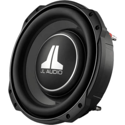 Subwoofer para Coche de Línea Fina / 10" (25.4 cm) / Dual 8 Ω / 400 W RMS / Cono de Polipropileno Relleno de Minerales / Terminal con Botones / Profundidad de Montaje 83 mm (3.25 in) / Xmax 15.2 mm (0.6 in)