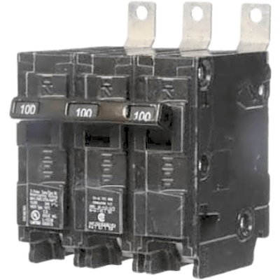 Interruptor automático atornillable tipo BL 3 polos, 100 amp.
