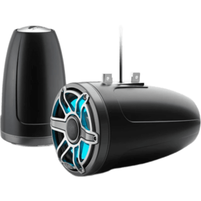 Bocinas Cerradas para Torre / JL Audio M6 / 8.8" / Coaxial Cerrado / LED Transflective™ / Rejilla Deportiva de Titanio / 125 W RMS / 4 Ω / 38 Hz - 20 kHz / 90.5 dB / Cable 16 AWG 3 m (10 pies) / Cable LED 20 AWG 3 m (10 pies)