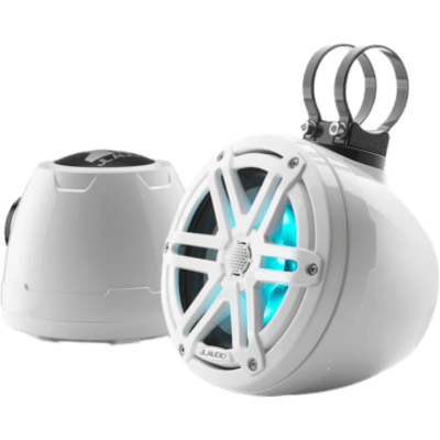 Sistema de Altavoz Coaxial Cerrado JL Audio VeX M3 / 6.5" / 60 W RMS / 4 Ω / 89.5 dB / 100 Hz-25 kHz / LED RGB / Rejilla Deportiva Blanca / Cono de Polipropileno Relleno de Mica / Tweeter de Cúpula de Seda 19 mm (0.75") / Dimensione