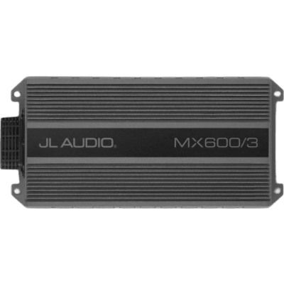 Amplificador Náutico y para Deportes de Motor / 3 Canales / 600 Vatios / Clase D / IPX7 / 11-15 VDC / Filtros Paso Alto y Paso Bajo / Control de Nivel Remoto Opcional (RBC-1)