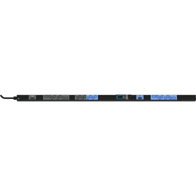PDU Inteligente Enlogic / 24 Tomas (20) C13 + (4) C19 / 230 Vca Monofásico 32 A / 7.4 kVA / Medición y Switcheo por Toma / 2 Breakers 16 A / 0U Vertical 1.80 m (5.9 ft)