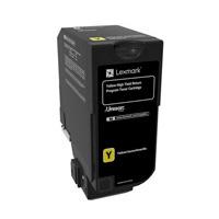 TONER LASER LEXMARK 74C4HY0 AMARILLO, ALTO RENDIMIENTO, HASTA 12000 PAGINAS, MODELOS CS725DE