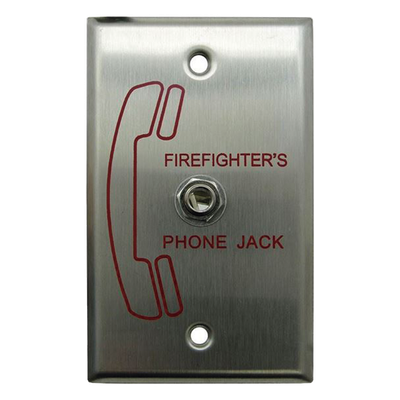 Toma Remota de Teléfono para Bomberos / Conexión Auricular FHS-F / Montaje en Caja 4x2x2½" / Circuito SLC Clase A/B / Auto-Programación / Hasta 24 Unidades por Sistema