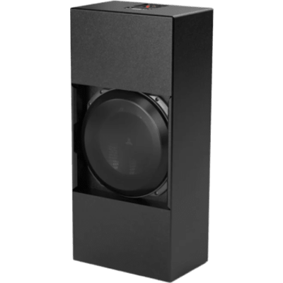 Subwoofer de Cine Personalizado / 13.5 in (343 mm) / Carcasa Sellada / Profundidad 9 in (229 mm) / Potencia RMS 1000 W / Respuesta de Frecuencia 22 Hz-150 Hz / Acabado Texturizado Negro / Rejillas Incluidas / JL Audio Fathom