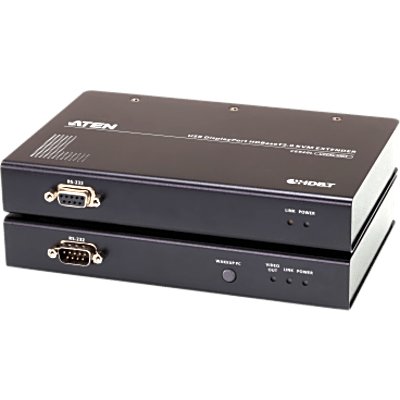 Extensor KVM USB DisplayPort HDBaseT 2.0 | 4K @ 100 m (328.1 ft) | 1080p @ 150 m (492.1 ft) | Cable Único Cat 6 / 6a | USB 2.0 Full Speed | Audio Estéreo 2 Canales | RS-232 / Ethernet | HDCP / EDID Buffer