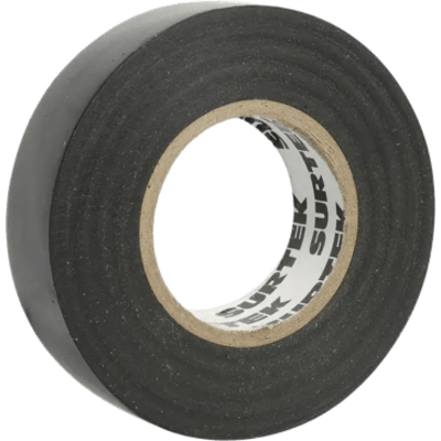 Cinta para aislar negra de 19 mm x 18 metros / Fabricada en PVC / Adhesivo acrílico.