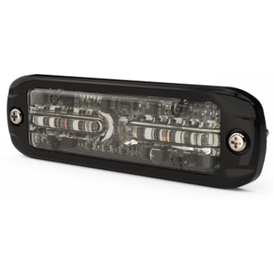 CD3 Connect Luz Auxiliar de 12 LED, Rojo/Blanco,  Lente Transaprente, Bisel Negro