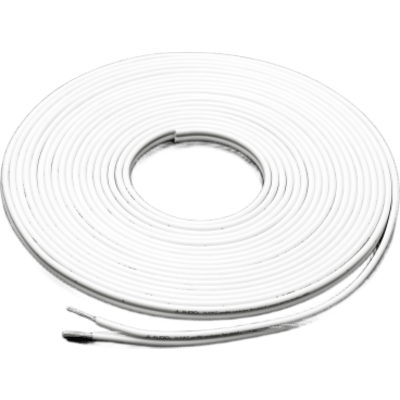 Cable de Altavoz Marino / 16 AWG Real / 2 Conductores Paralelos / Cobre OFC Estañado / Cubierta PVC Blanco Flexible / 25 pies (7.62 m) / JL Audio